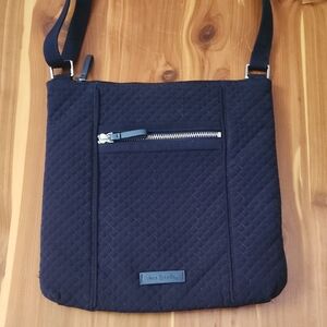 Vera Bradley Iconic Crossbody Quilted Navy Messenger Bag